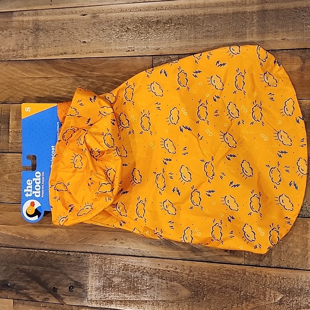 the Dodo Rainy Days Dog Raincoat, size Small